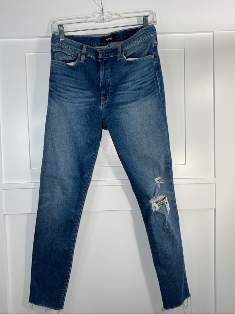 Hudson Jeans Women’s Dark Blue Distressed Skinny Jeans size 30